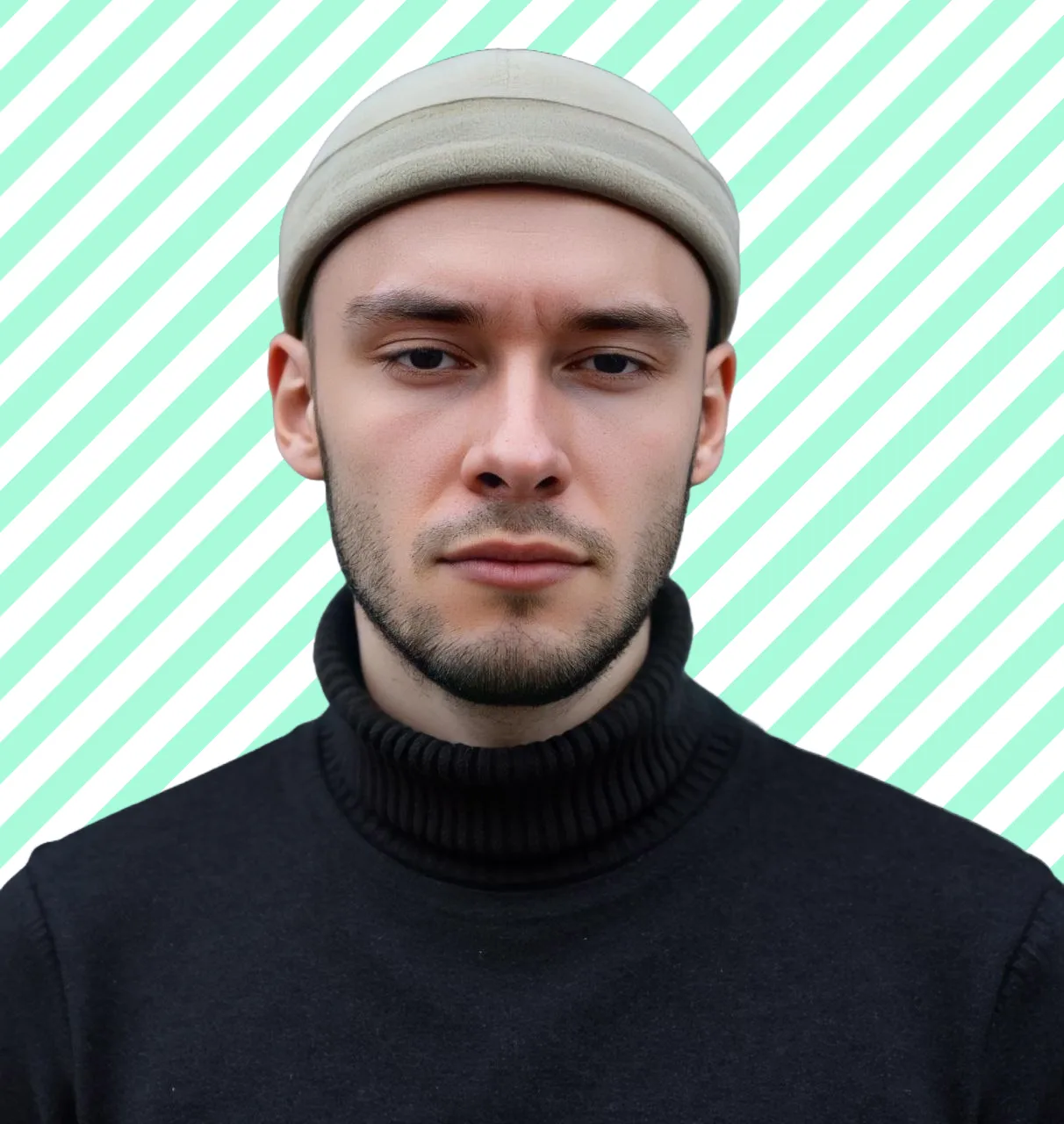 Daniel Cadeau, frontal view